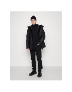 Pull col zippé san quintus bleu marine homme - Hugo