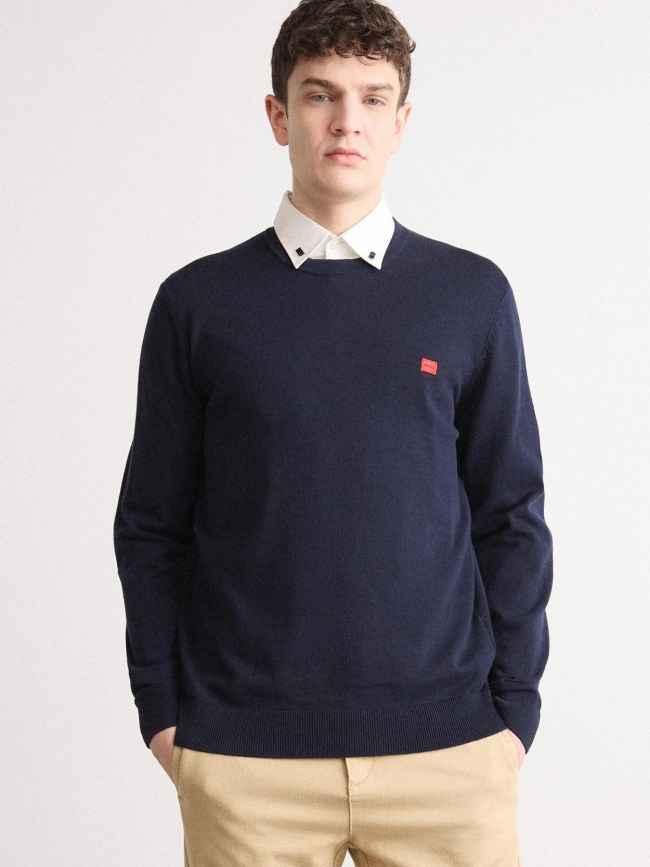 Pull fin san cassius c1 bleu marine homme - Hugo