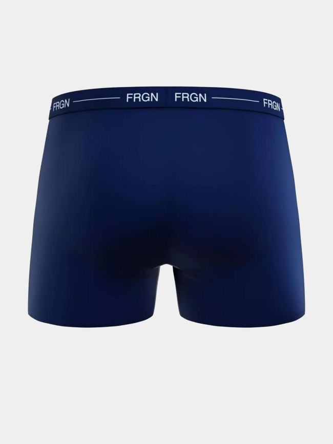 Pack de 3 boxers en coton bleu noir et gris homme - Freegun