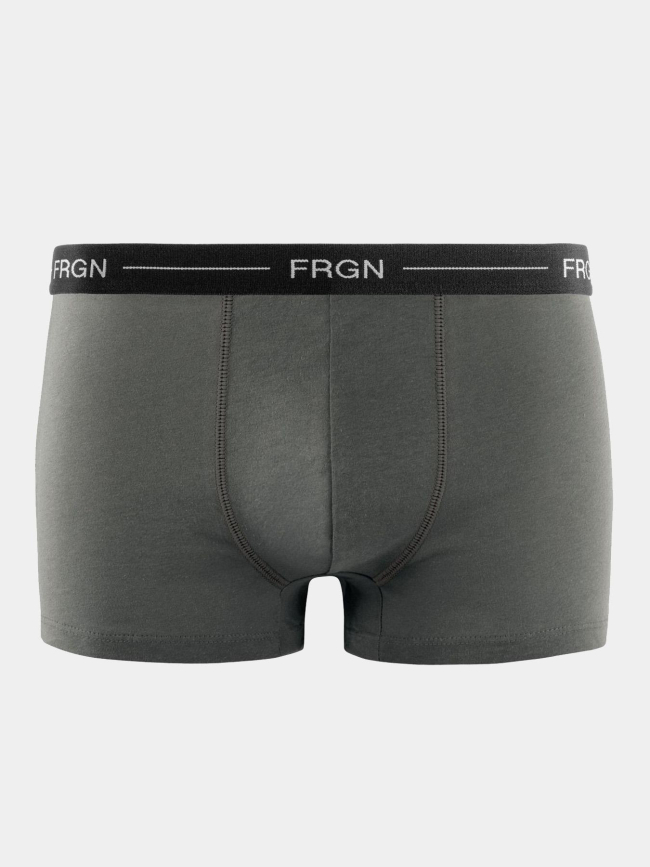 Pack de 3 boxers en coton bleu noir et gris homme - Freegun