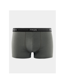 Pack de 3 boxers en coton bleu noir et gris homme - Freegun