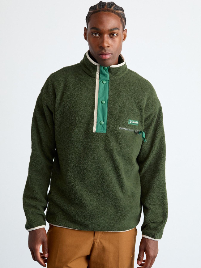 Sweat polaire streetwear helvetia vert homme - Columbia