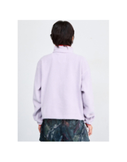 Polaire sherpa court semi boutonnée helvetia violet femme - Columbia