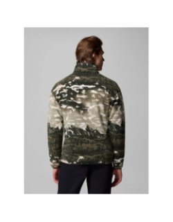 Polaire streetwear avec imprimé helvetia vert homme - Columbia