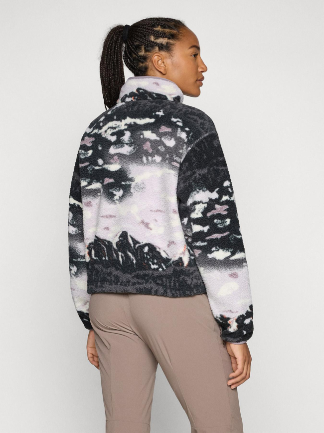 Polaire sherpa courte imprimé helvetia violet femme - Columbia