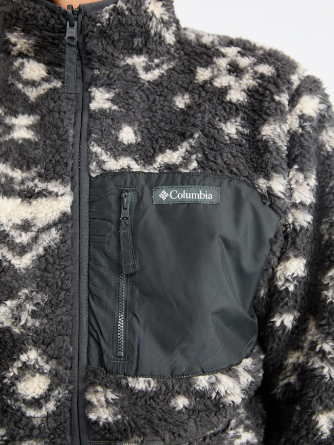 Veste polaire sherpa réversible winter pass noir homme - Columbia