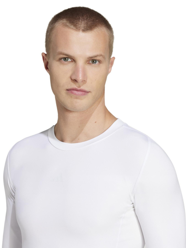 T-shirt de sport à manches longues tf ls blanc homme - Adidas