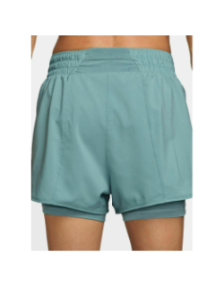 Short de sport one 2-en-1 taille haute vert femme - Nike