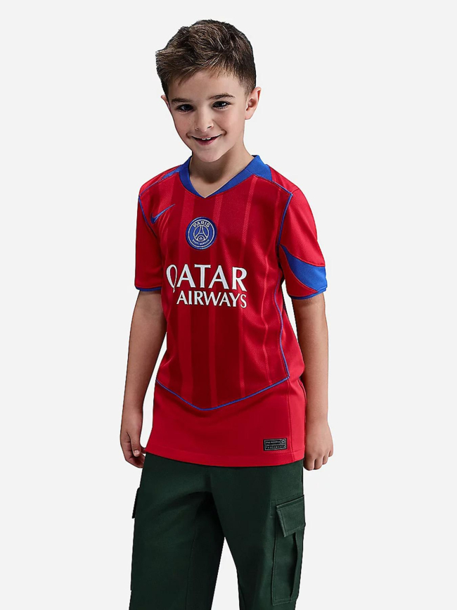 Maillot de football third psg 25/26 rouge enfant - Nike