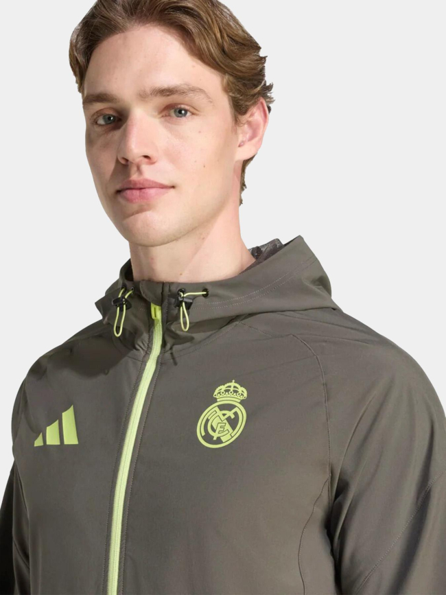 Veste de voyage real madrid tiro 25 vert homme - Adidas