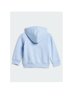 Ensemble sweat à capuche zippé et jogging bleu bébé - Adidas