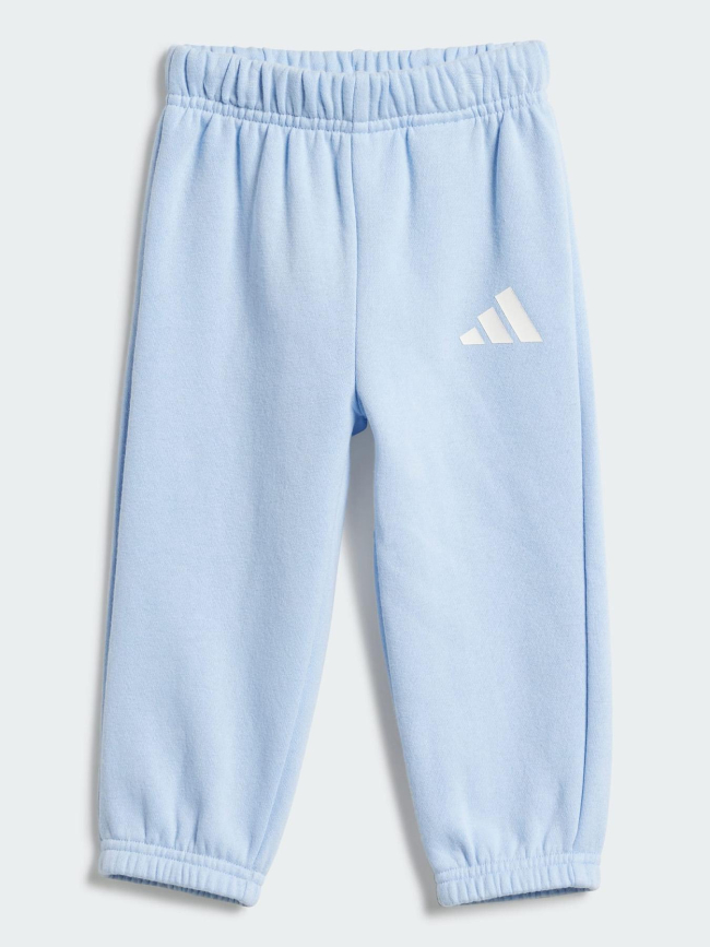 Ensemble sweat à capuche zippé et jogging bleu bébé - Adidas
