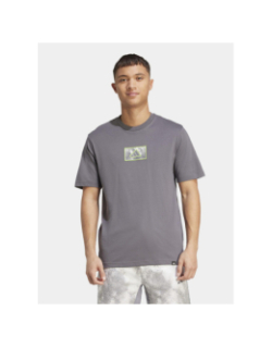 T-shirt à manches courtes camo box anthracite homme - Adidas