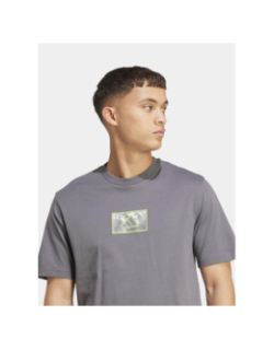 T-shirt à manches courtes camo box anthracite homme - Adidas