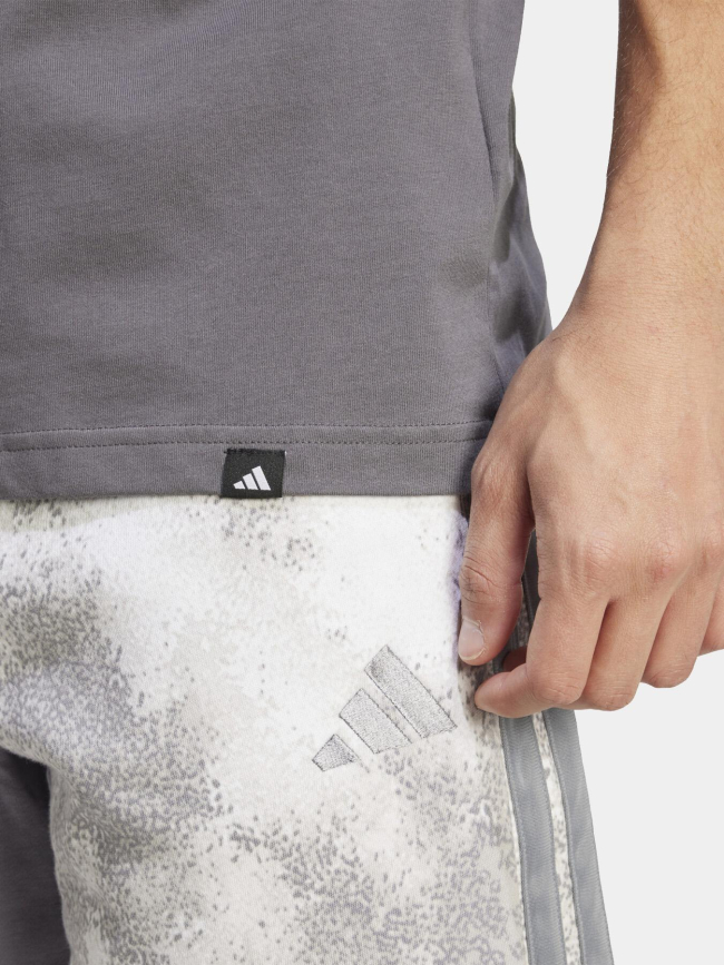 T-shirt à manches courtes camo box anthracite homme - Adidas