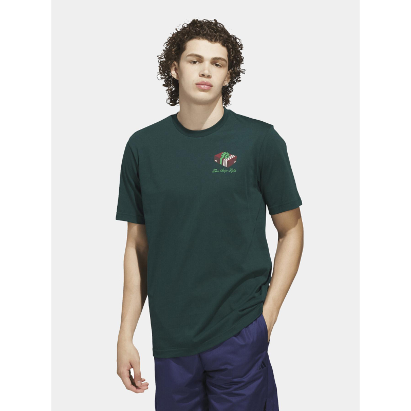 T-shirt à manches courtes giftbox vert homme - Adidas