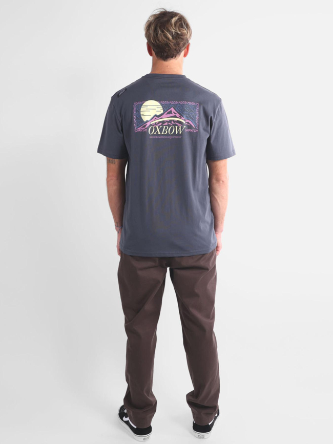 T-shirt à manches courtes summit gris homme - Oxbow