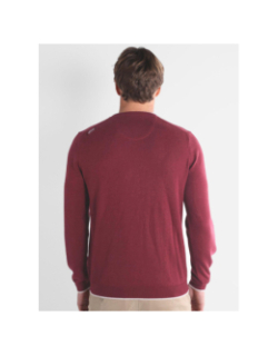 Pull essentiel à col rond peroni bordeaux homme - Oxbow