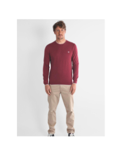 Pull essentiel à col rond peroni bordeaux homme - Oxbow