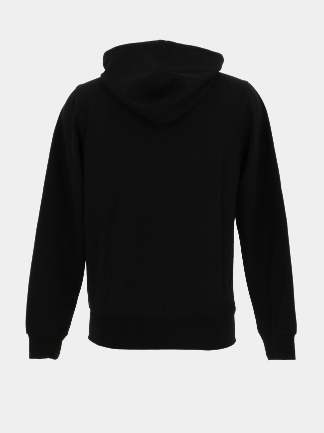 Sweat à capuche zippé noir homme - Lacoste