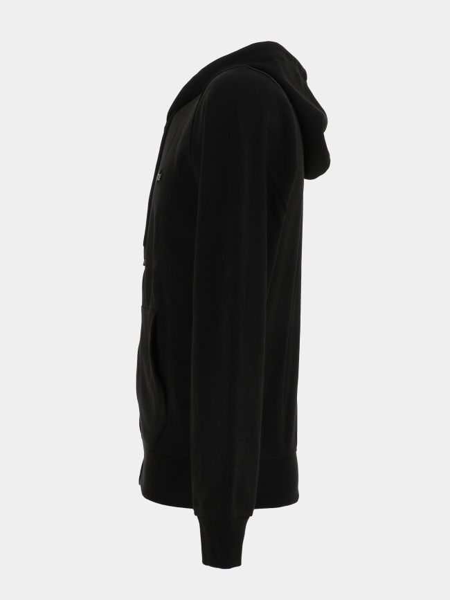 Sweat à capuche zippé noir homme - Lacoste