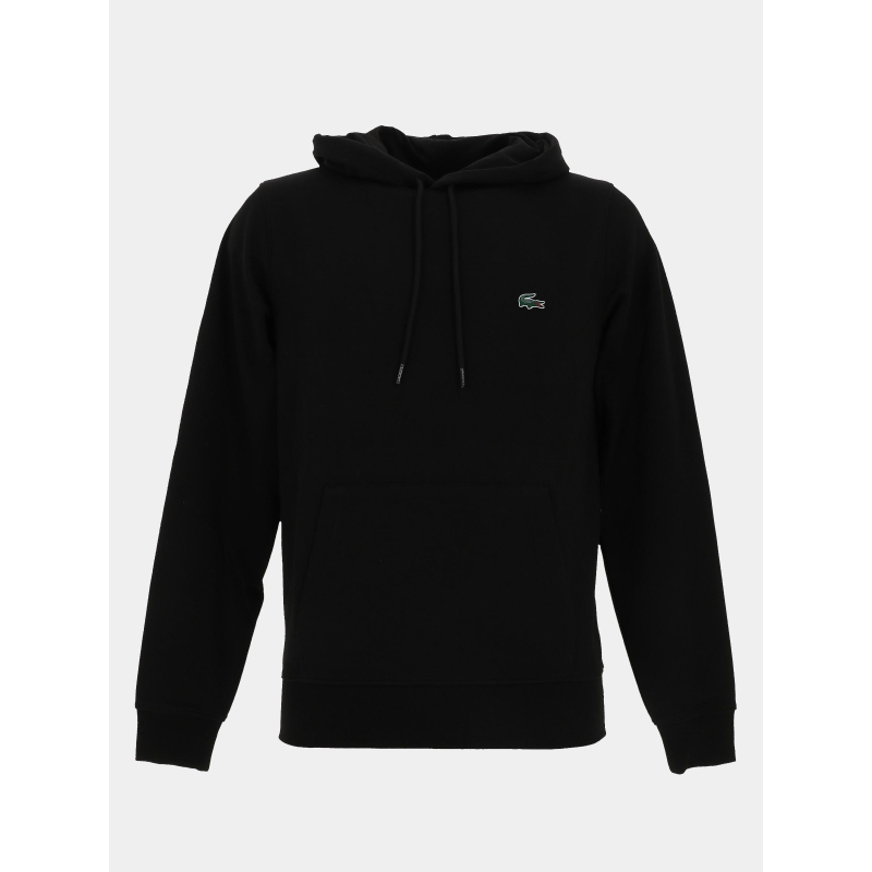 Sweat à capuche logo noir homme - Lacoste