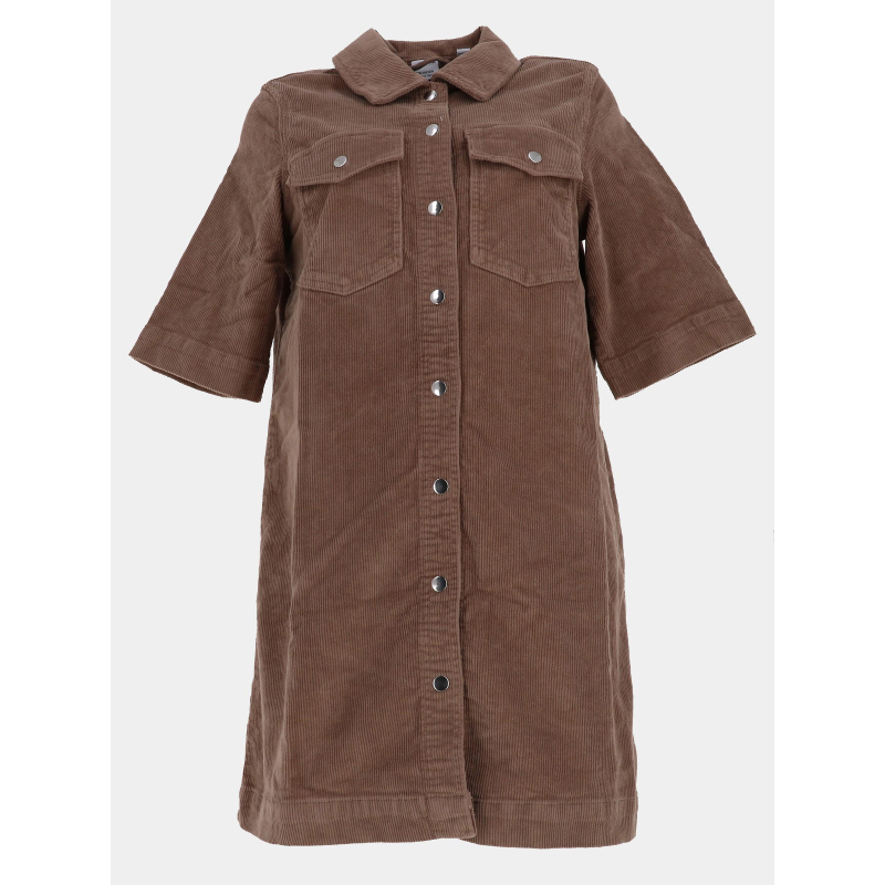 Robe courte en velours côtelé vmfenja marron femme - Vero Moda
