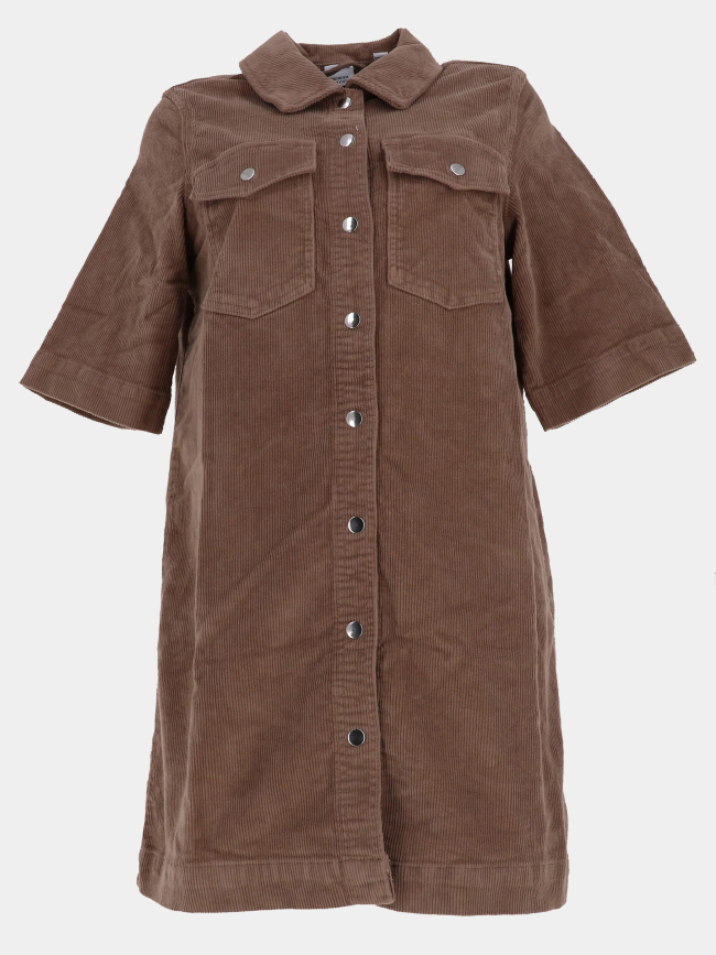 Robe courte en velours côtelé vmfenja marron femme - Vero Moda