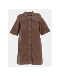 Robe courte en velours côtelé vmfenja marron femme - Vero Moda