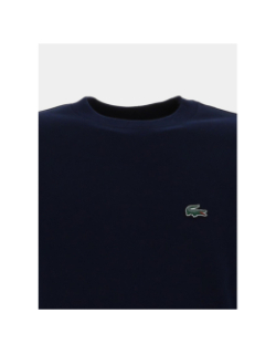 Sweat à col rond uni bleu marine homme - Lacoste