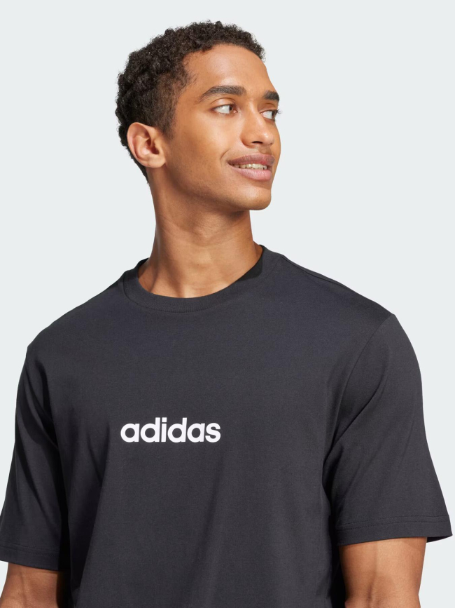 T-shirt à manches courtes m lin sj t noir homme - Adidas