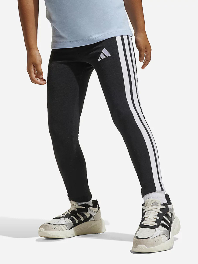 Legging de sport 3s leg 230 noir et blanc fille - Adidas