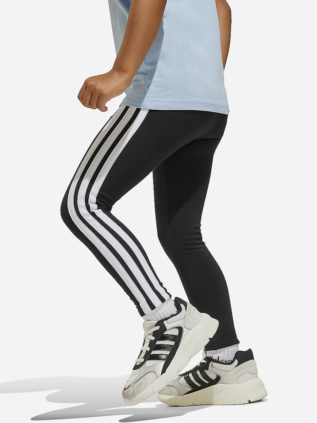 Legging de sport 3s leg 230 noir et blanc fille - Adidas