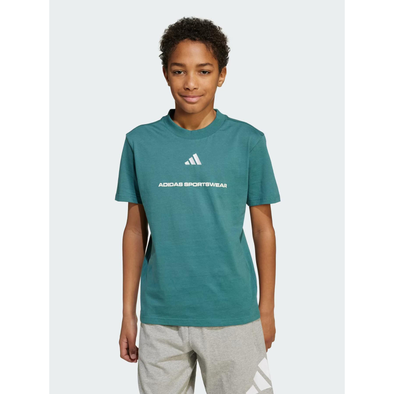 T-shirt à manches courtes b sj t vert enfant - Adidas