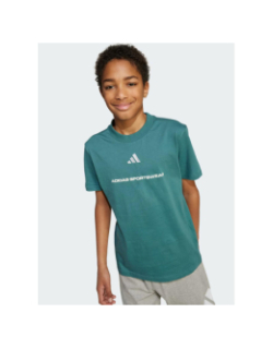T-shirt à manches courtes b sj t vert enfant - Adidas
