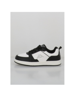 Baskets à scratch logo shay blanc noir enfant - Kappa