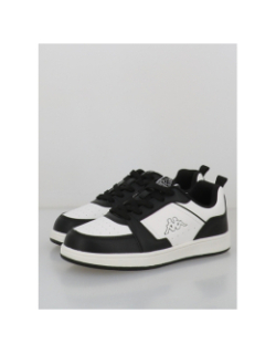 Baskets à scratch logo shay blanc noir enfant - Kappa