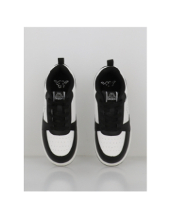 Baskets à scratch logo shay blanc noir enfant - Kappa