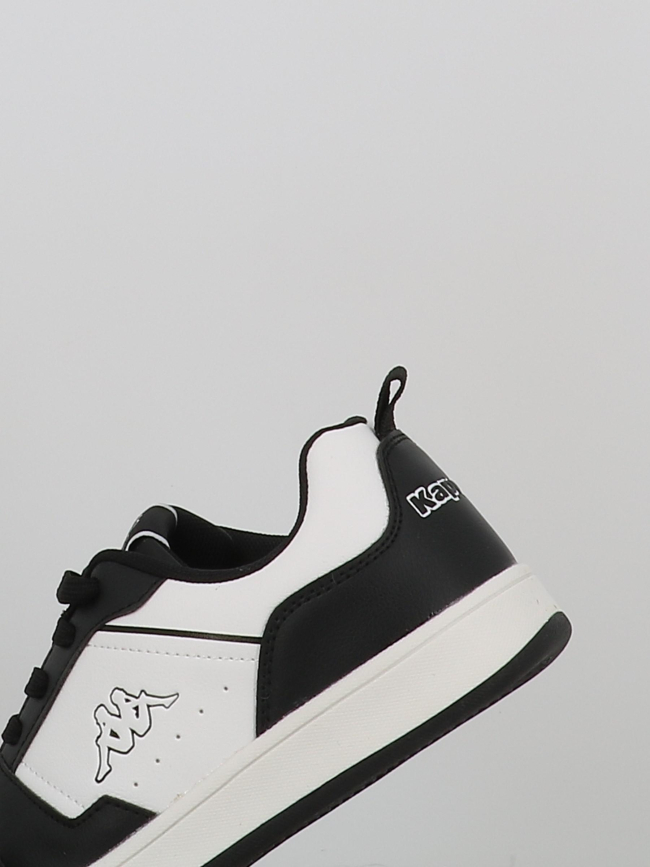 Baskets à scratch logo shay blanc noir enfant - Kappa