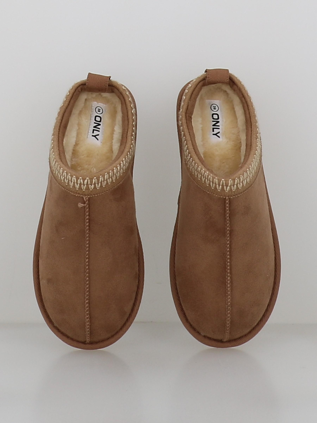 Mules fourrées onlstella beige femme - Only