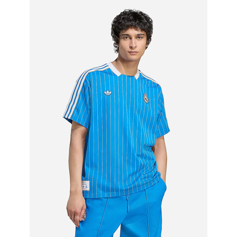 Maillot de football real madrid terrace icons bleu adulte - Adidas