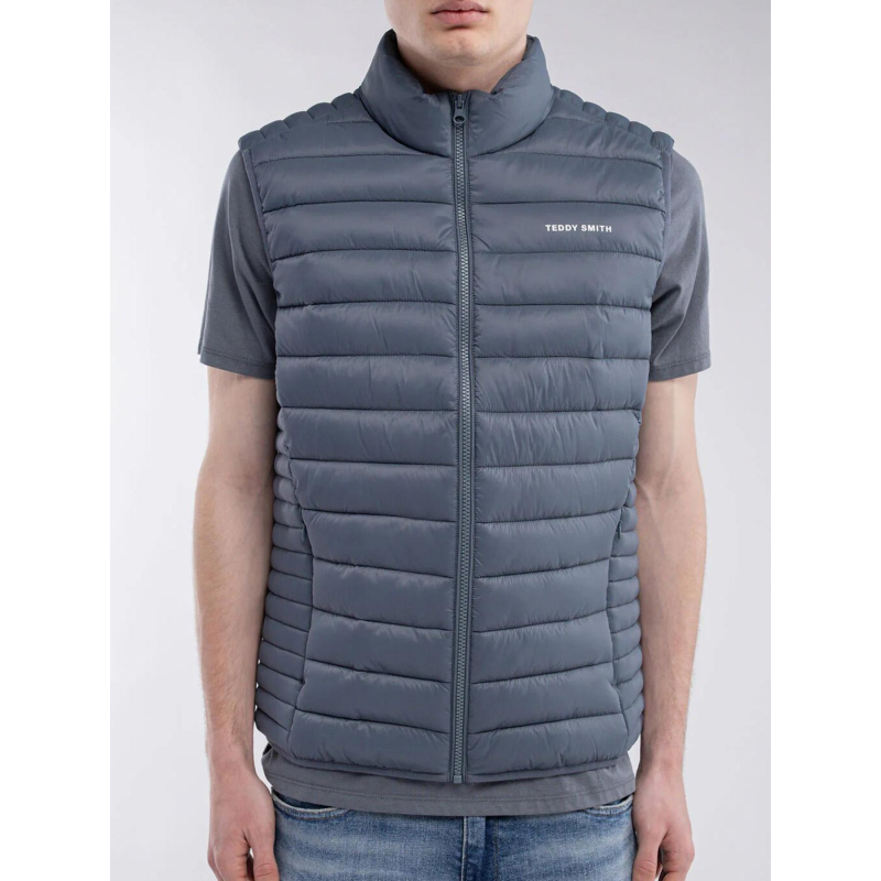 Doudoune sans manche terry storm gris homme - Teddy Smith