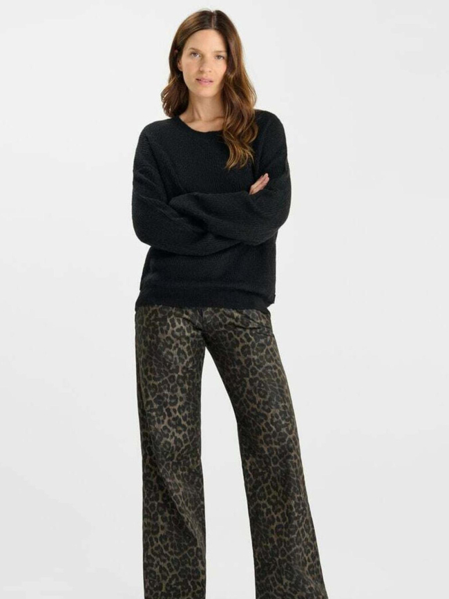 Pull zelena noir femme - Le Temps Des Cerises