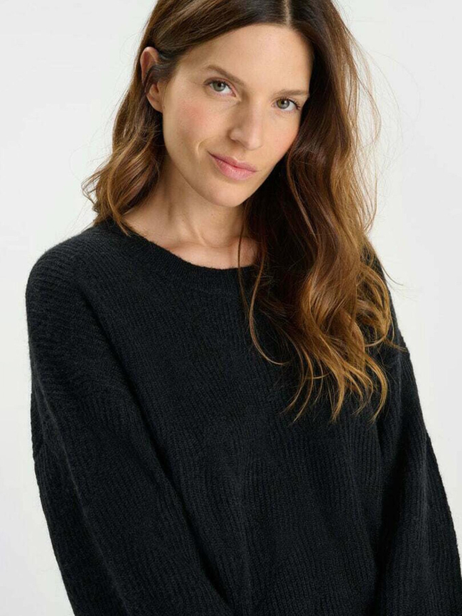 Pull zelena noir femme - Le Temps Des Cerises