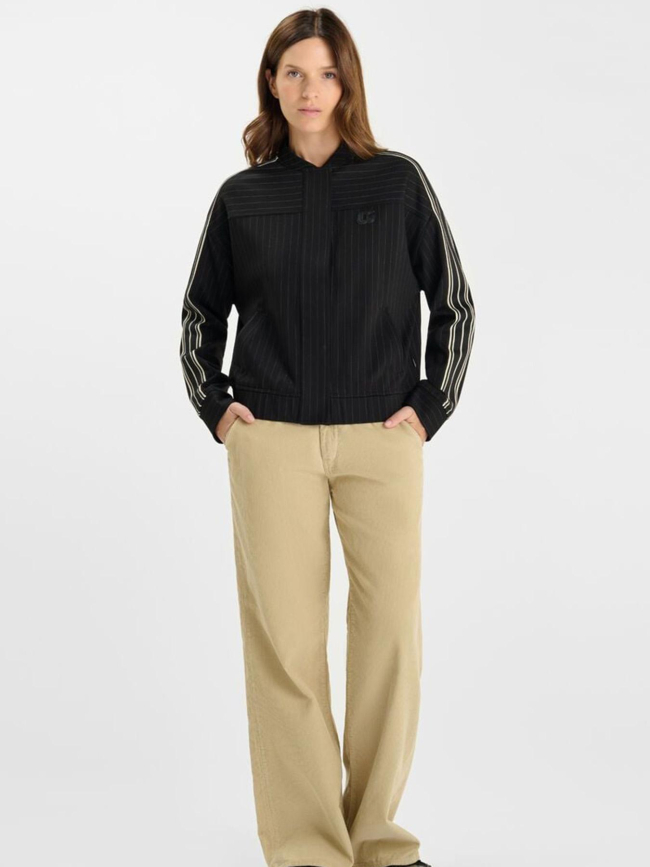 Veste rayée olivia noir femme - Le Temps Des Cerises