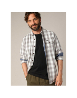 Chemise à carreaux pieter gris homme - Deeluxe