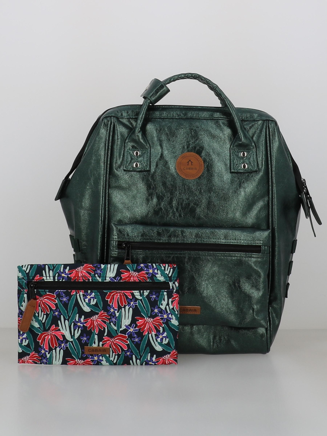 Sac à dos adventurer M lucerne métallisé vert - Cabaïa