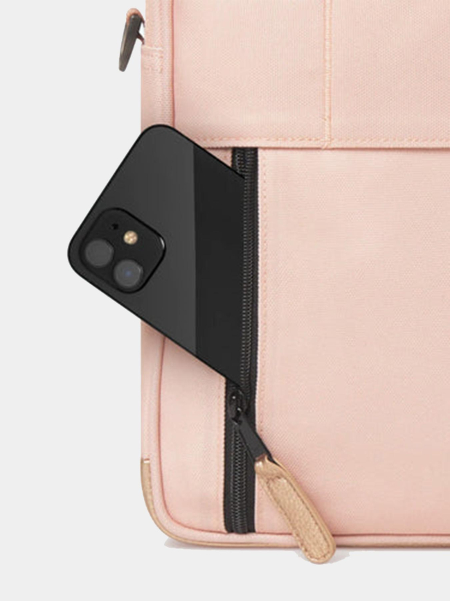 Sacoche ordinateur messenger queretaro rose - Cabaïa