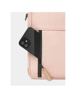 Sacoche ordinateur messenger queretaro rose - Cabaïa