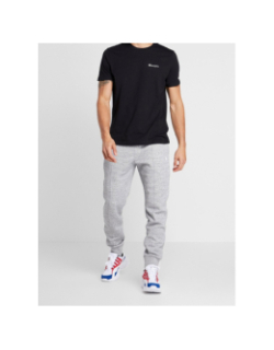 T-shirt à manches courtes logo brodé noir enfant - Champion